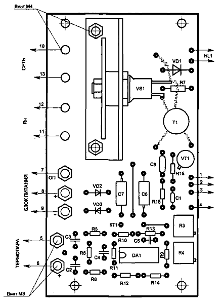 Рис. 5. Расположение деталей
