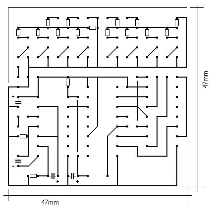 Схема печатного монтажа показана на   Рис 2 