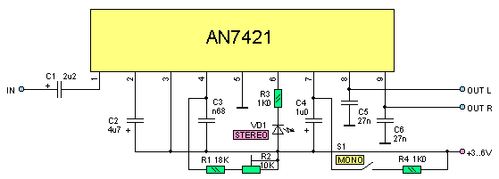 Рисунок 3. Принципиальная схема стереодекодера системы с пилот-тоном.